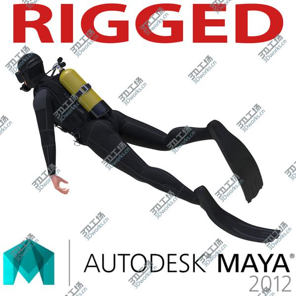 images/goods_img/20210312/Diver Rigged for Maya/1.jpg